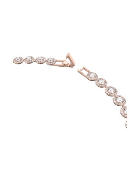 Collier Swarovski Angelic : Elégance intemporelle en or blanc et rose, technique artisanale unique