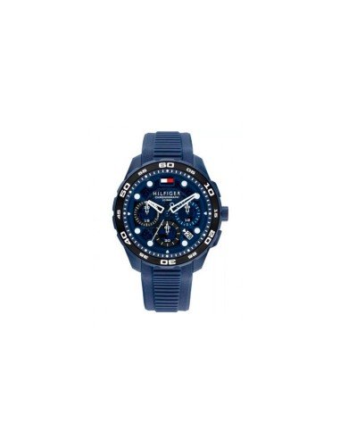 Montre Tommy Hilfiger Regatta pour homme, bracelet bleu, design nautique, chronographe précis