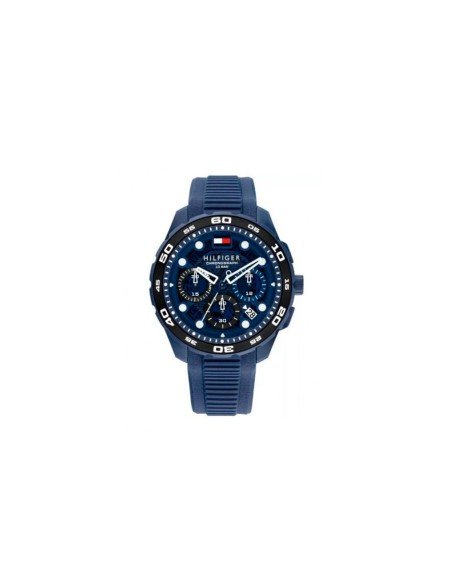 Montre Tommy Hilfiger Regatta pour homme, bracelet bleu, design nautique, chronographe précis