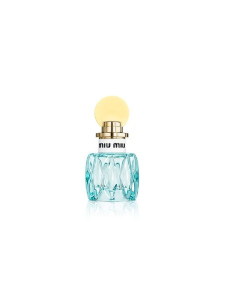 Fragrância feminina Miu Miu L'Eau Bleue: frescura e sofisticação primaveris