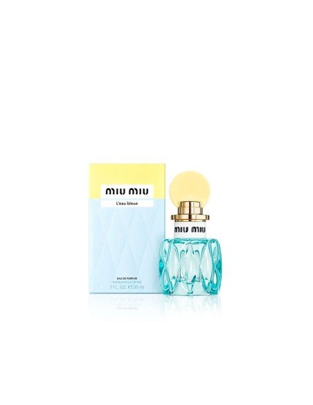 Fragrância feminina Miu Miu L'Eau Bleue: frescura e sofisticação primaveris