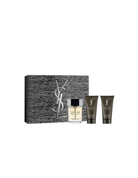 Conjunto YSL L'Homme: Eau de Toilette 100ml + Gel de duche 50ml + Bálsamo after shave 50ml