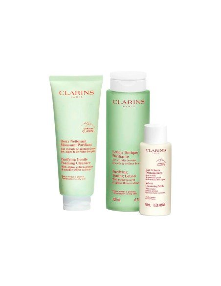 Clarins Baú de Pele Mista: Purificação, Equilíbrio e Frescura a cada passo