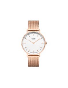 Orologio Cluse Boho Chic con bracciale milanese rosa - Spedizione gratuita