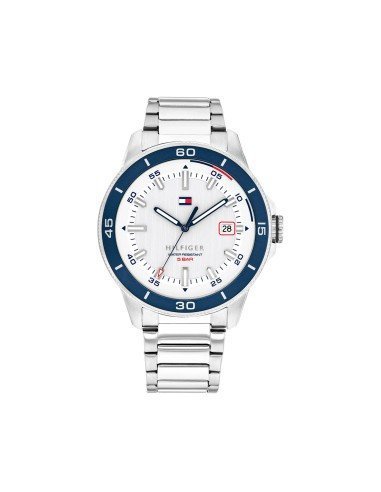 Tommy Hilfiger Remy watch: Elegance and sportiness in silver-plated steel and blue