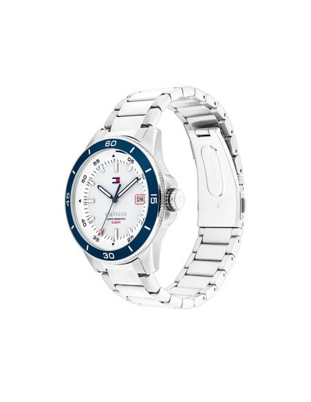 Tommy Hilfiger Remy watch: Elegance and sportiness in silver-plated steel and blue