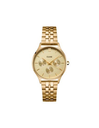 Montre femme Cluse Minuit Gold avec fonctions multifonctions et style élégant
