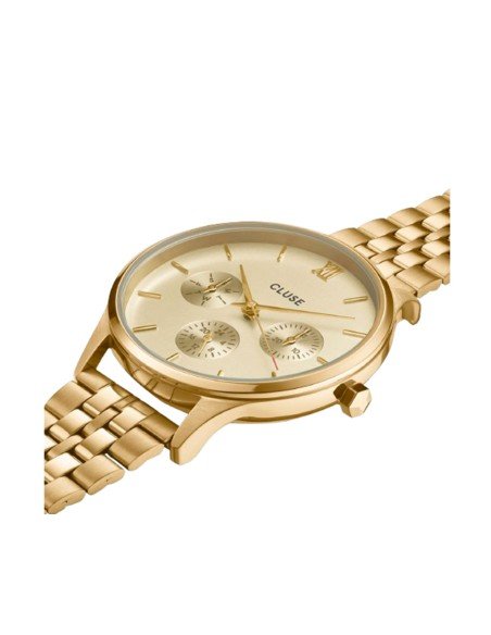 Cluse Minuit Gold Women's Watch with Multifunction Functions and Elegant Style