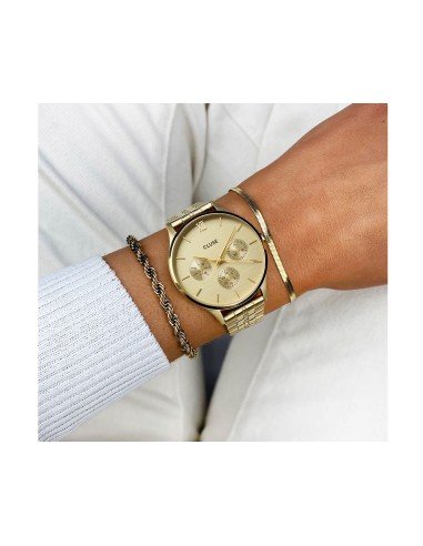 Montre femme Cluse Minuit Gold avec fonctions multifonctions et style élégant