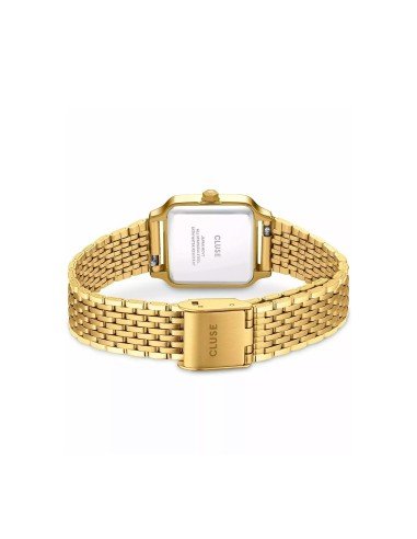 Reloj Cluse Gracieuse Petite dorado, elegancia moderna con piedras multicolor