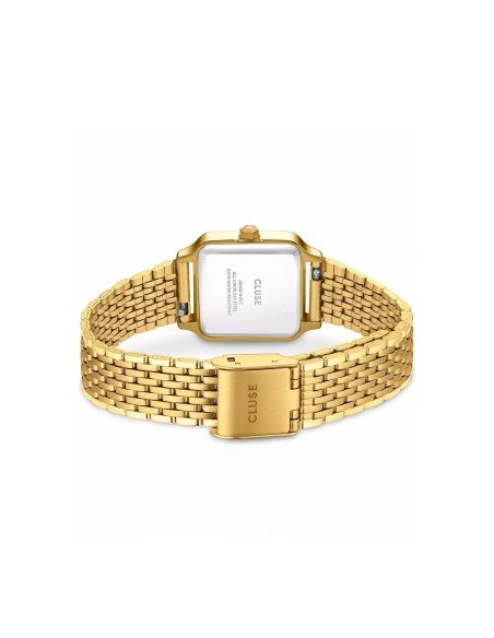 Reloj Cluse Gracieuse Petite dorado, elegancia moderna con piedras multicolor