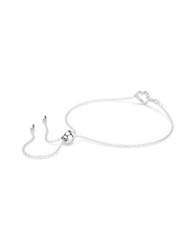 Bracciale Infinity e Cuore Swarovski: eleganza e brillantezza eterna in rodio e zirconi