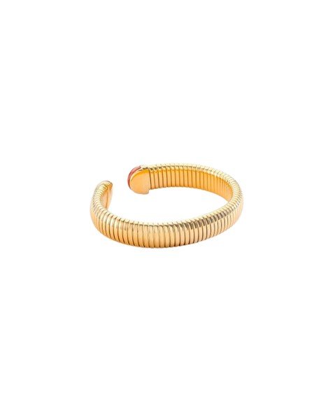Be Red Gold Rigid Bracelet von Agatha Paris: Pariser Eleganz und Raffinesse