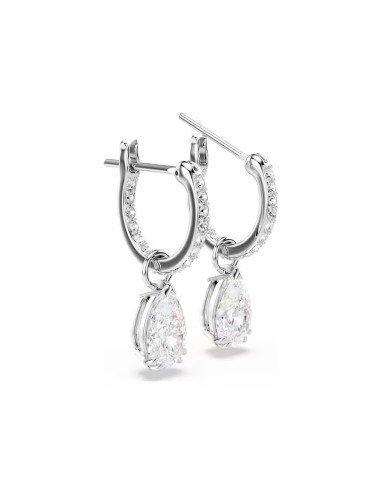 Boucles d'oreilles Swarovski Stilla Rhodium : Elégance intemporelle et cristaux éblouissants