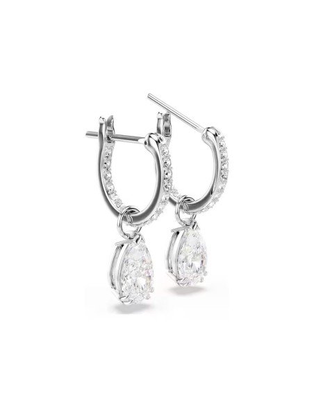Swarovski Stilla Rhodium Earrings: Timeless Elegance with Dazzling Crystals