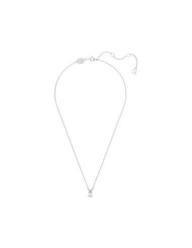Swarovski Stilla weißes Collier: Eleganz mit Kristall im Birnenschliff und Rhodiumbeschichtung