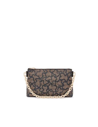 Kaos Icon nera di Tous: pochette elegante e versatile con stampa iconica