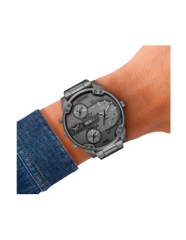 Relógio Diesel Mr. Daddy Slim cinzento: design robusto, multifuncional e resistente à água