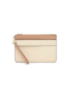 TOUS Clutch beige und sand Audree Saffinao