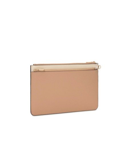 Clutch Audree Saffinao by Tous: Minimalist elegance in beige and sand for any occasion
