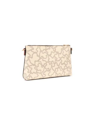 Clutch Tous Kaos Icon beige: estilo elegante y versátil para cualquier ocasión