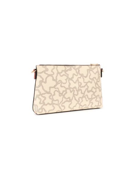 Tous Kaos Icon beige clutch: estilo elegante e versátil para qualquer ocasião