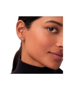 Pendiente Agatha Paris Mini Cristal Plateado Elegante y Versátil con Circonitas 2