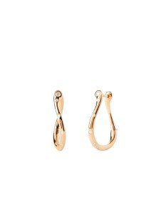 PDPAOLA AIR MINI SILVER HOOP EARRINGS