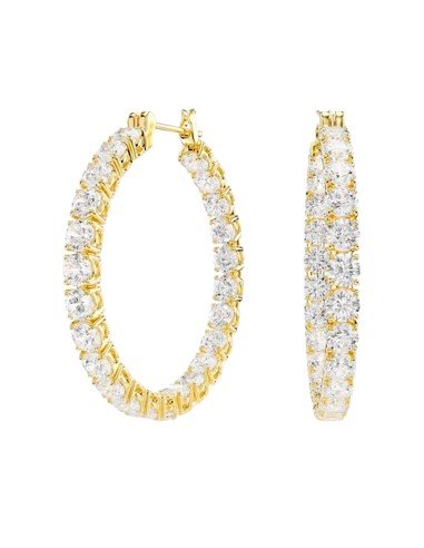 Swarovski Matrix Ohrringe: Eleganz in Gold und funkelnden Kristallen