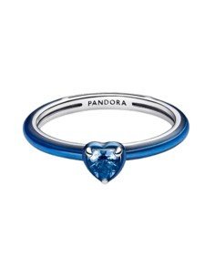 PANDORA BLAU HERZ RING 2