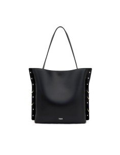 Mala tote preta Tous Jewelry Studs - Elegância e funcionalidade em cada detalhe