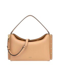 Bolsa City Arena Tous Jewelry Studs: elegância e funcionalidade num tom de areia neutro