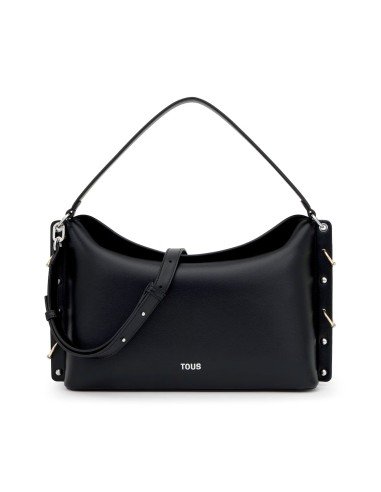 Tous City sac à bandoulière noir - Chic urbain et polyvalence avec des clous iconiques