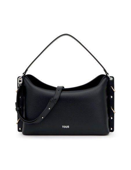 Tous City sac à bandoulière noir - Chic urbain et polyvalence avec des clous iconiques
