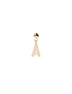 Chic and shiny: Charm Letter A PDPAOLA in silver with gold and white zirconias