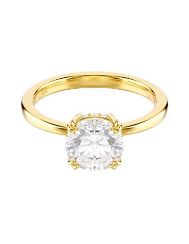 Anel Swarovski Stilla Attract: elegância em branco e ouro para todas as ocasiões