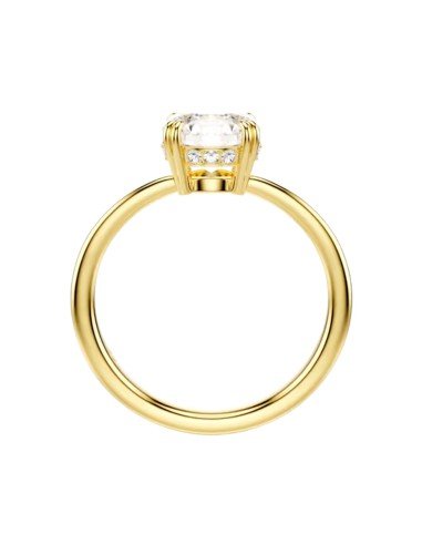 Anel Swarovski Stilla Attract: elegância em branco e ouro para todas as ocasiões