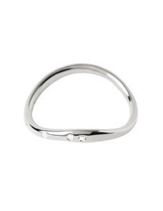 PDPAOLA Air silver ring: elegance and sustainability in every detail 2