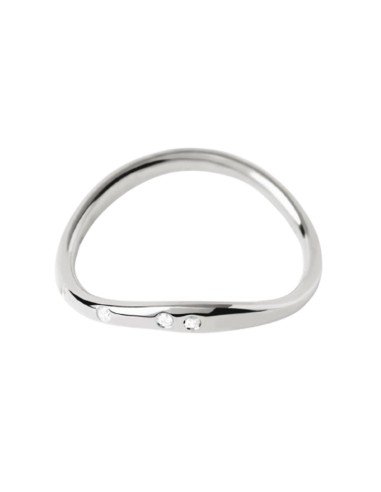 Anel de prata PDPAOLA Air: elegância e sustentabilidade em todos os pormenores