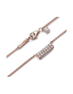 COLLANA PANDORA ROSE A DOPPIA FILA IN PAVE 2