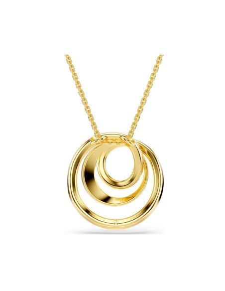 Collar Hyperbola Swarovski, brillo clásico y sofisticación en blanco y oro para cada día