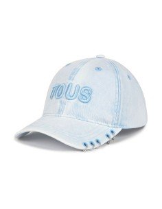 Tous Cap Earrings Sky Blue: estilo e conforto em 100% algodão