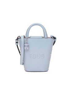 Mini-saco azul cinzento Tous Back to Basics - Elegância compacta e versátil em poliuretano