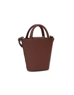 Mini mala de mão castanha Tous: elegância versátil para mulher com detalhe icónico e fecho magnético 2