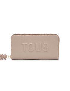 Carteira Tous Back to Basics Taupe: elegância funcional e segura para o dia a dia