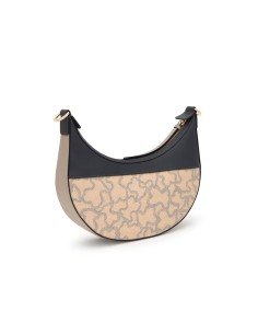 Mala a tiracolo Tous Kaos Icon taupe: elegante, versátil e única no street style 2