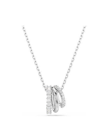 Ciondolo Swarovski Hyperbola: cristallo bianco ed eleganza rodiata