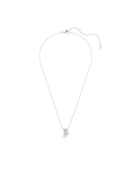 Ciondolo Swarovski Hyperbola: cristallo bianco ed eleganza rodiata