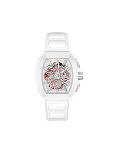 Montre Hugo Boss ID Skeleton : Vanguard and Urban Design, en silicone blanc