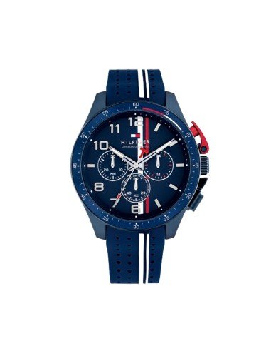Montre chronographe Tommy Hilfiger Bank bleue : style et précision dans un design robuste